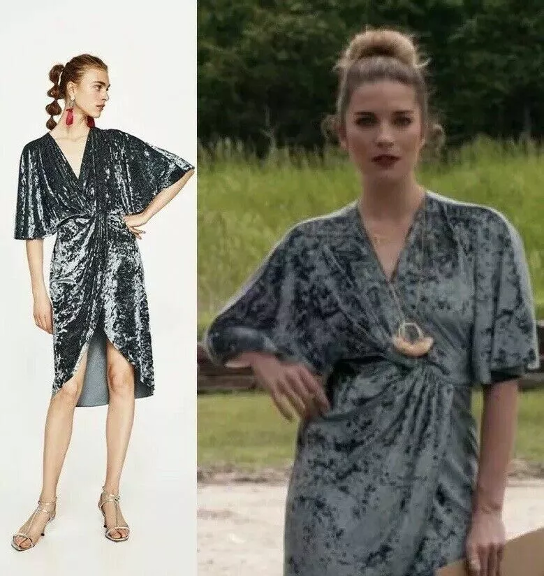 Zara crossover dress cheap