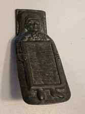 Noisemaker Clickers Tin Litho Toy Boy Holding Chalkboard