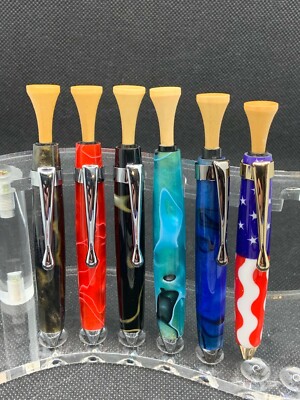 Hand-Made Mechanical Golf Pencil w/Clip & built-in sharpener, Free S&H