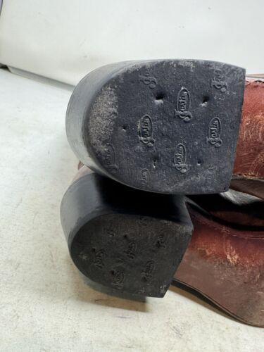 Justin Herren Cowboystiefel 1560 Kastanie Marmor Leder Western Größe 7,5 E - Bild 11 von 12
