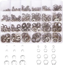 327Pcs Stainless Steel E-Clip Circlip Kit Retaining Ring Assortment Set 24 Sizes