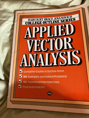 Applied Vector Analysis by Kenneth J. Hsü (1984, Trade Paperback)