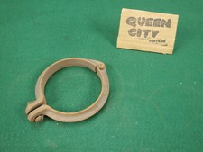 Lot of 20 3" black iron/malleable pipe/conduit clamps-hangers New Old Stock