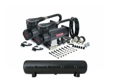 Viair 485c Dual Black Air Compressors W 5 Gallon Aluminum Air Tank - 200 Psi