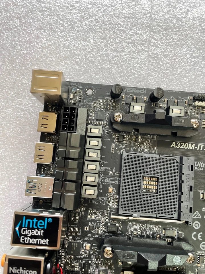 FOR ASROCK A320M-ITX AMD AM4 DDR4*2 32GB HDMI 1.4 Mini-ITX Motherboard Test OK - image 3 of 4
