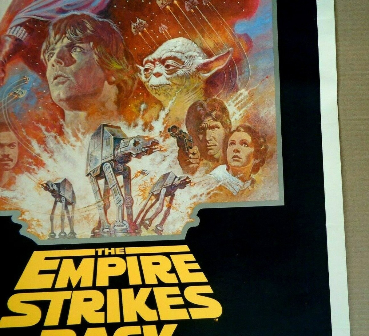 Star Wars The Empire Strikes Back Reissue Original Poster 1981 | eBay