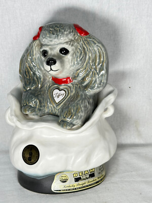 Tiffiny Jim Beam Flasche Pudel Hund vintage
