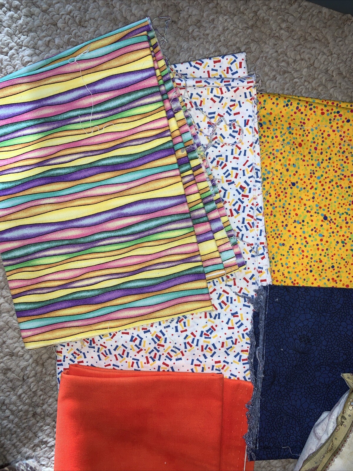 quilting fabric scraps lot