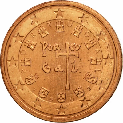 [#461304] Portugal, 2 Euro Cent, 2002, SPL, Copper Plated Steel, KM:741 - Photo 1/2