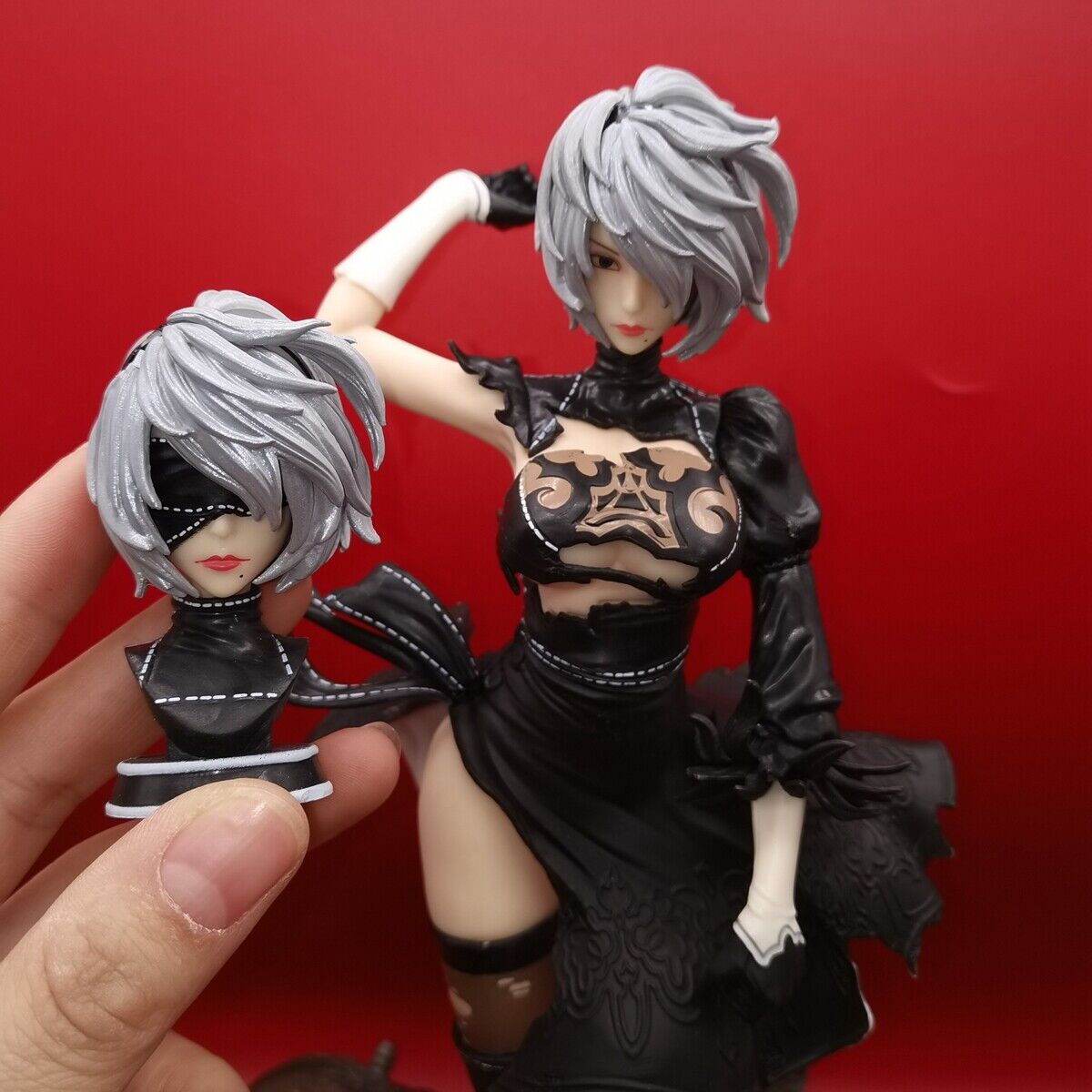  Nmomoytu 20cm NieR Automata Anime Figure 2b Yorha No.2 Type B  Action Figure Yorha No.2 Type B Figurine Model Doll : Toys & Games