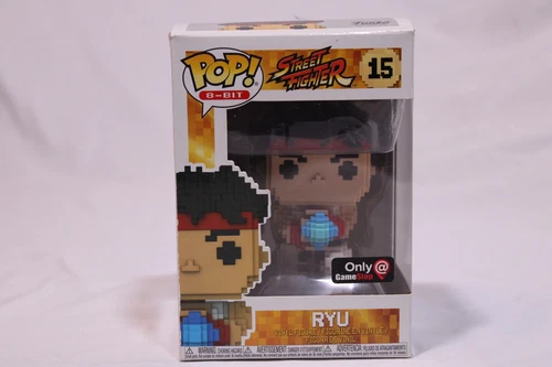 Funko Pop! Street Fighter 8 bit Ryu #15 (GameStop Exc) Vinyl Figure 