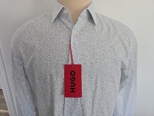 HUGO BOSS KENNO 01 457 NEW Men's Slim Fit CASUAL SHIRT Sz 17/43