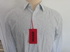 HUGO BOSS KENNO 01 457 NEW Men's Slim Fit CASUAL SHIRT Sz 17/43