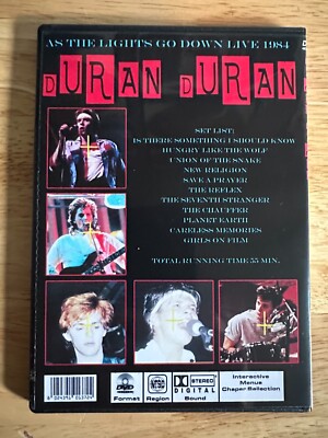 Duran Duran - As the Lights Go Down Live 1984 DVD Simon LeBon | eBay