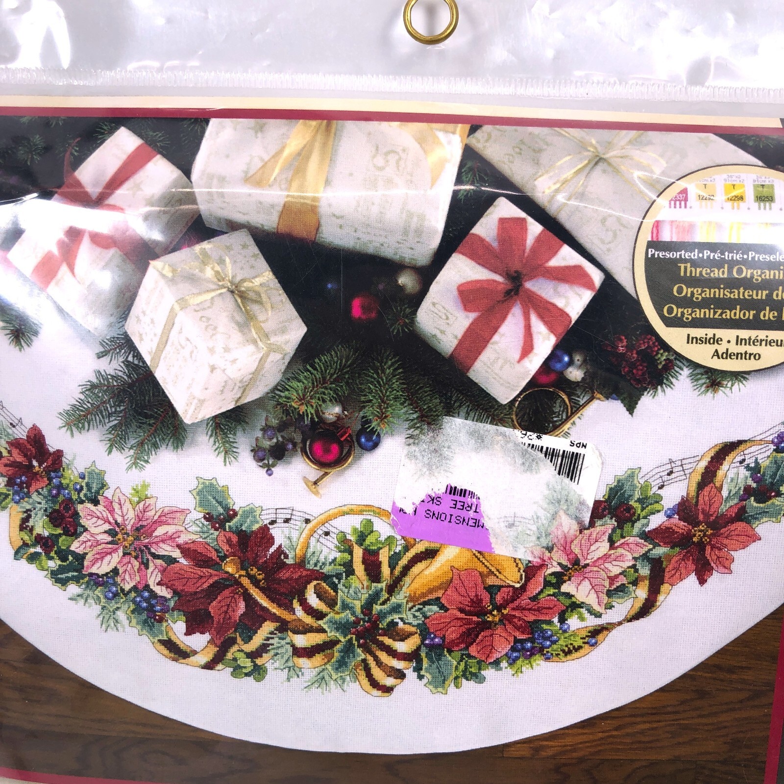 NEW Dimensions Holiday Harmony Tree Skirt Counted Cross Stitch Kit 45" Round eBay