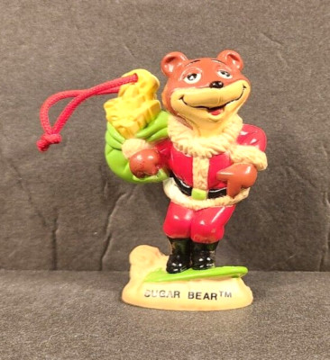 VINTAGE 1993 KRAFT SUGAR BEAR CHRISTMAS ORNAMENT 3'' CEREAL PROMOTIONAL FIGURE