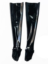 Latex Rubber Gummi Stocking toes socks customized thigh-highs 0.4mm