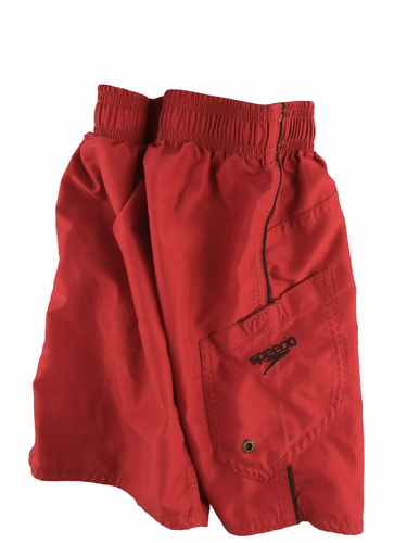 Speedo Board Shorts Swim Trunks Red Side Pocket Elastic Waist Drawstring Boy's 5 - Picture 10 of 10