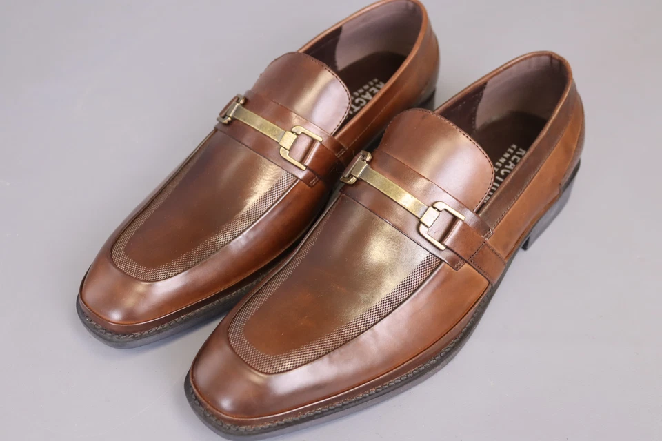 Mocasines Kenneth Cole Reaction de cuero de pared de ladrillo marrón 10,5 para hombre Foto 2 de 4