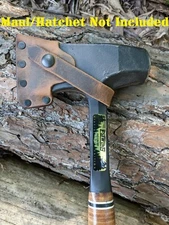 Estwing Fireside Friend Splitting Hatchet Leather Sheath Mask (Axe NOT Included)