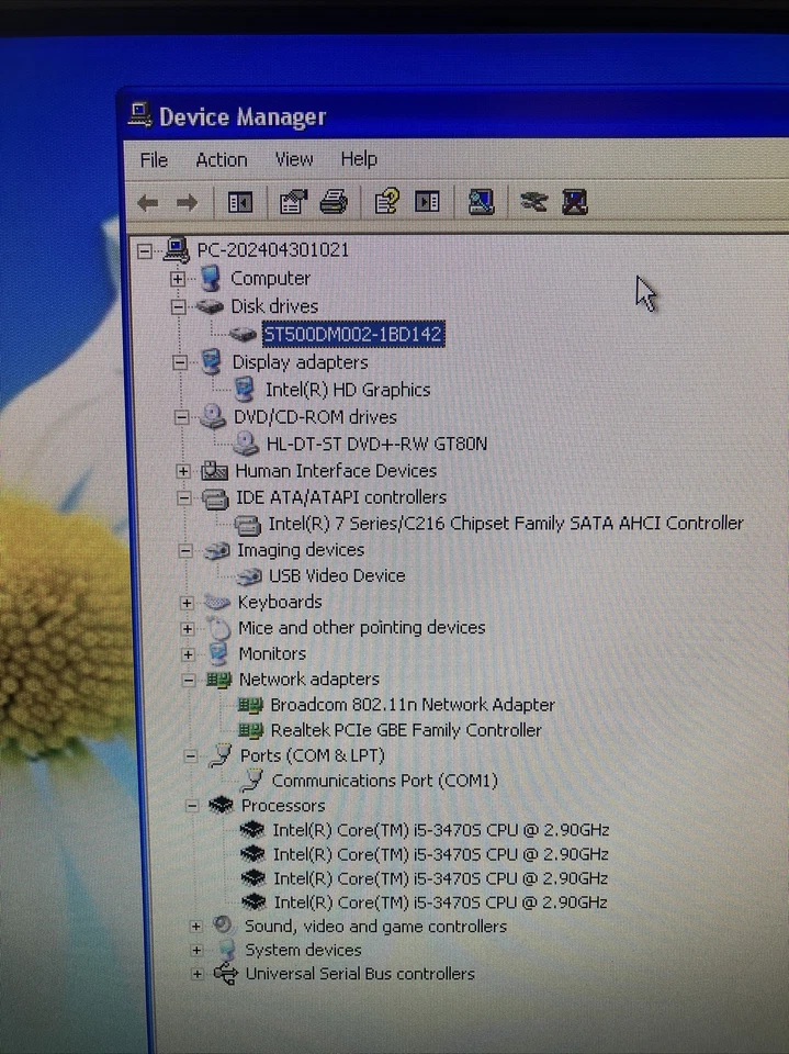 Dell OptiPlex 3011 20" AIO PC i5-3470S CPU / 4GB RAM / 500GB HDD / XP / Wi-Fi ~ - Image 4 of 4