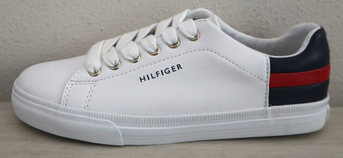 Tommy Hilfiger Women's Sz 6M White/Multi Laddin PU Leather Sneakers Shoes - Picture 8 of 12