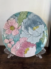 Vintage Ernestine Pattern 875,  6 1/4” Butter Plate Salerno Italy Hand Painted