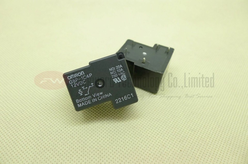 G8P-1C4TP DC5 | Relé sin enclavamiento Omron, SPDT, bobina 5V dc, 20A