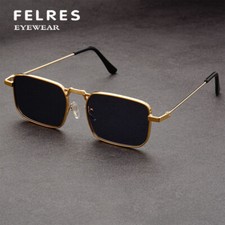 Metal Square Classic Punk Sunglasses Men Fashion Leisure Driving Fishing Glasses