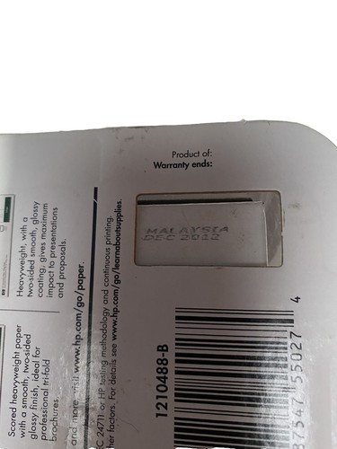 Hp Ink Cartridge 27 Sealed Package C8727AN Black Expired December 2012 - Picture 3 of 3