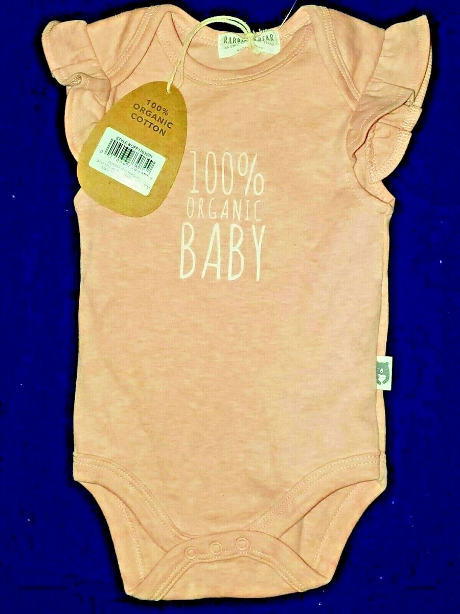 Emily Oliver Rabbit Bear 100 Organic Cotton 3/6 mo Pink