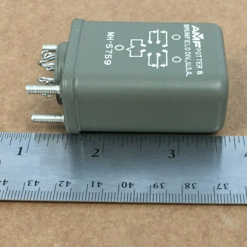 AMF POTTER & BRUMFIELD MH-5759 8 PIN RELAY ELECTROMAGNETIC NSN:5945-00-578-3621 - Picture 3 of 5