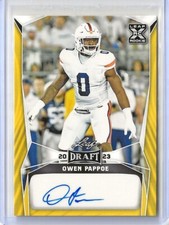 2023 Leaf Draft OWEN PAPPOE *SP GOLD* ROOKIE Auto Autograph Cardinals