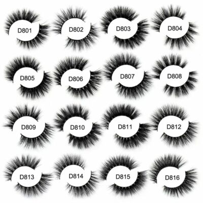 3D Cruelty Free Mink Strip Lashes Fluffy Eyelashes Makeup Fashion Style