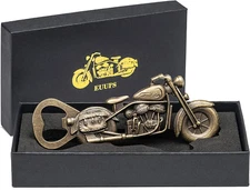 Unique Motorcycle Beer Gifts for Men Vintage Motorcycle Bottle Opener, Fathers D