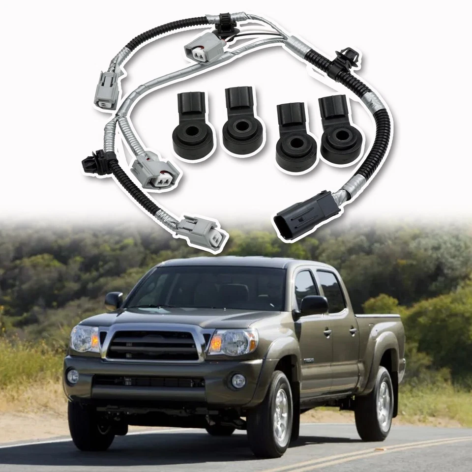 4 Pieces Knock Sensor & Wire Harness Assembly For Toyota Sequoia Tundra 5.7L - Imagem 2 de 4