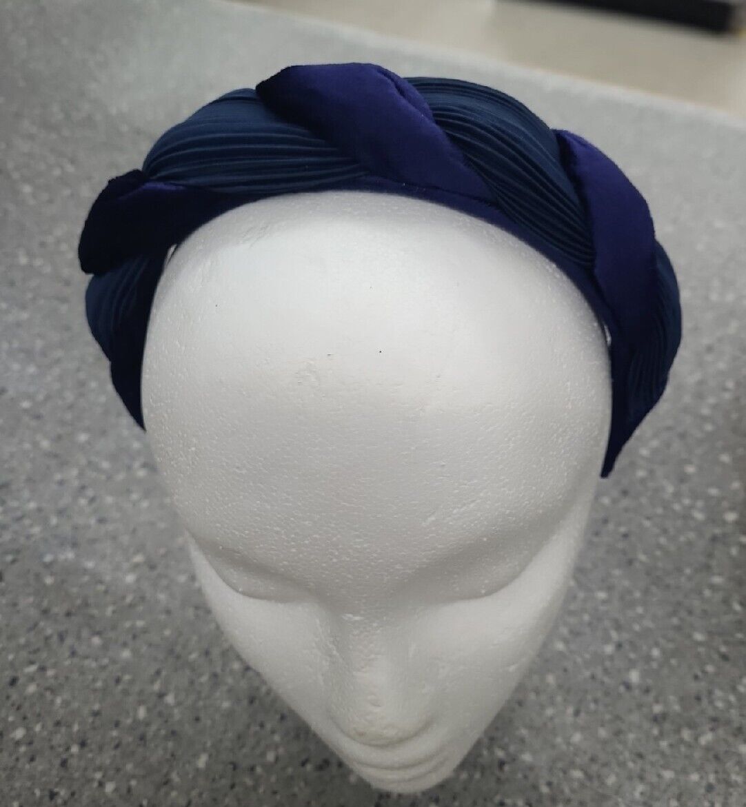 Alexandre De Paris Women's Blue Twist Headband