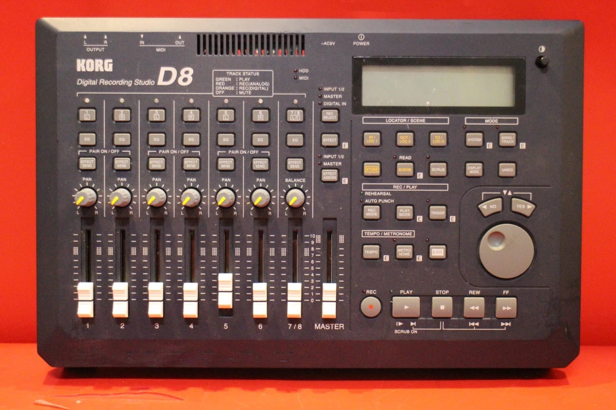 USED KORG D-8 D8 Digital Recording Studio d8 Recorder MTR U1880