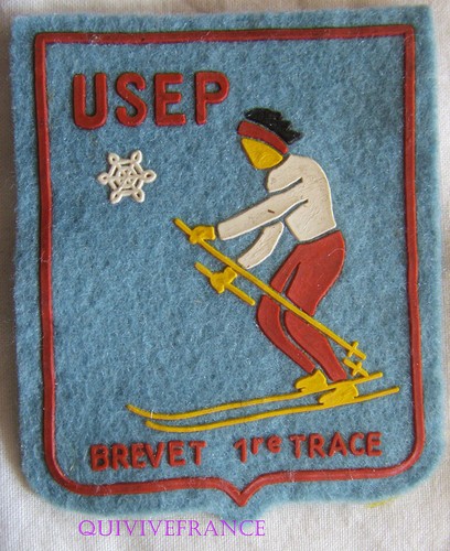Ancienne Médaille De Ski Brevet Usep Ufolep - Souvenir Collection - Ski Alpin Ou Nordique