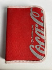 Coca Cola Promo Merchandise Soft Drink Wallet Book Pocket 1990s Planner W/Pen