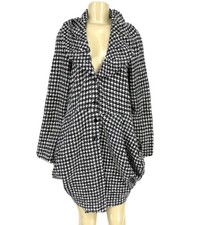 Jerry T Size M Women Crinkle Draped Long Topper Jacket Light Weight N6