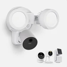 Wasserstein 3-in-1 Floodlight, Charger & Mount for Wyze and Noorio Cameras White
