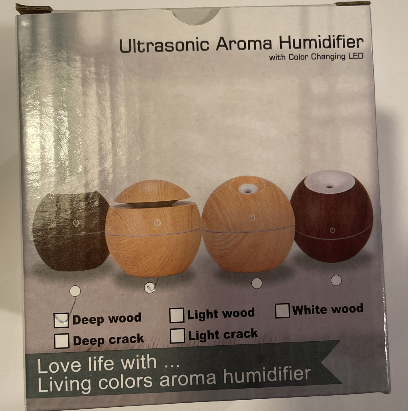 Wooden Essential Oil Diffuser Humidifier with 130ml Capacity for Aromatherapy-image