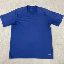 Vintage Patagonia Capilene Shirt Mens Medium Blue USA Made Athletic Base Layer