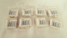 8x 1 Port RJ11 6P4C Telephone/Phone Line Ivory Modular Jack Surface Mount Box