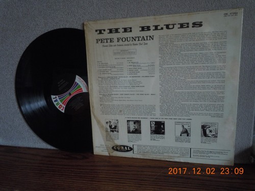 FOUNTAIN,PETE Vinyl lp...THE BLUES...CORAL...M-/VG++...'59 - Picture 2 of 2