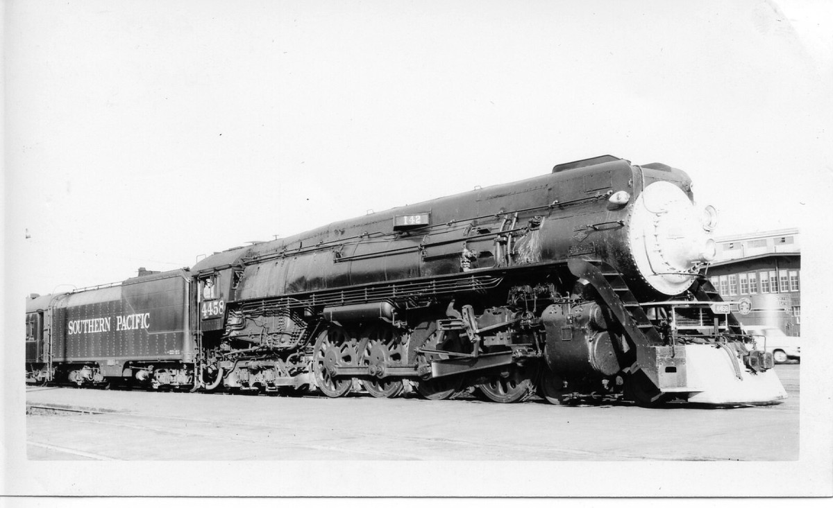 3E777 RP 1955/60s SOUTHERN PACIFIC RAILROAD 484 LOCO #4458 SAN