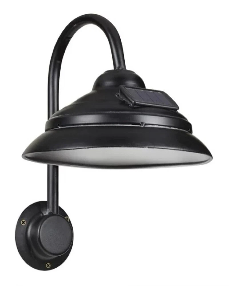 Red Shed ZT201172 Soft Glowing Solar Powered Lamp Black eBay