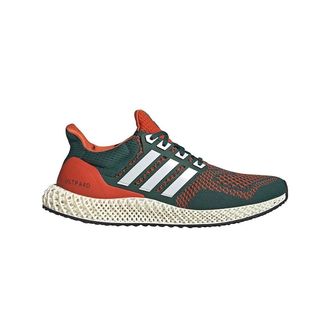 Adidas Ultra 4D Miami Hurricanes Sneakers (Men