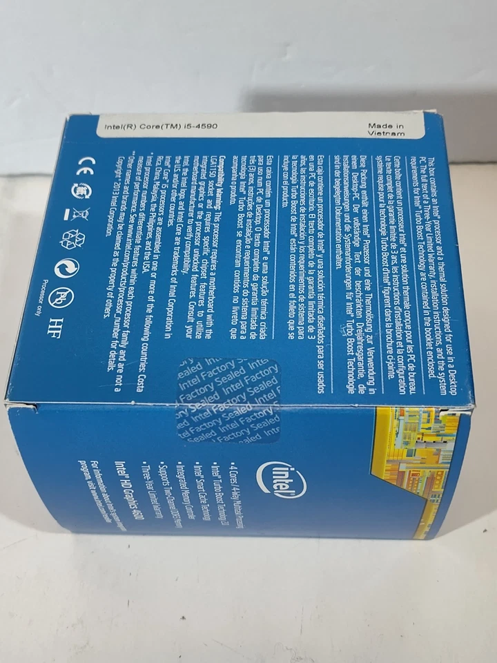 NEW Intel Core i5-4590 Quad-Core 3.3 GHz 1150 BX80646I54590 Processor w/Cooler - Image 4 of 4